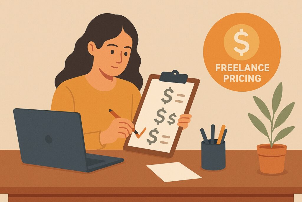تعیین قیمت خدمات فریلنسری