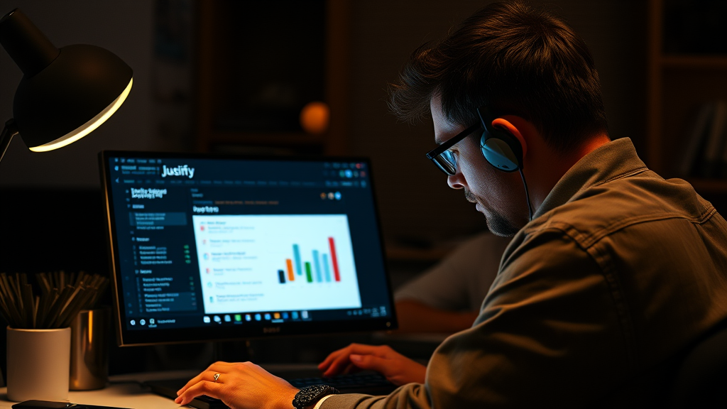 استفاده از justify